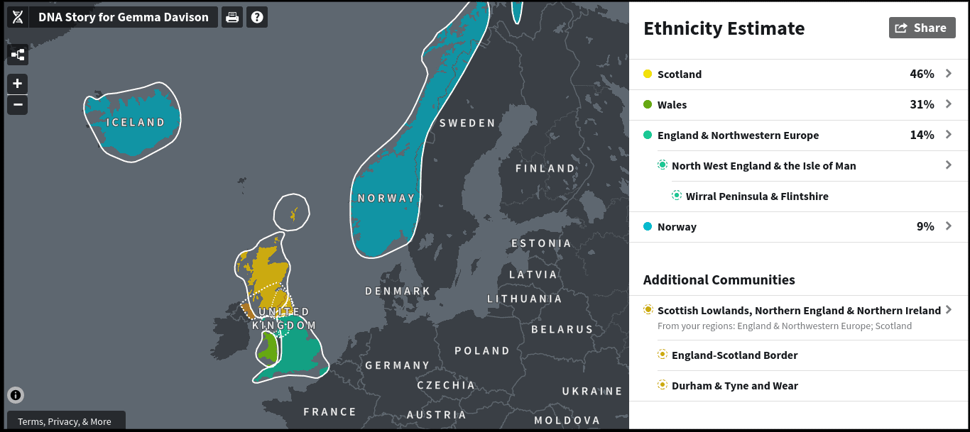 AncestryDNA Review 2024 The Most Advanced DNA Test   AncestryDNA Ethnicity Estimate Map 2 